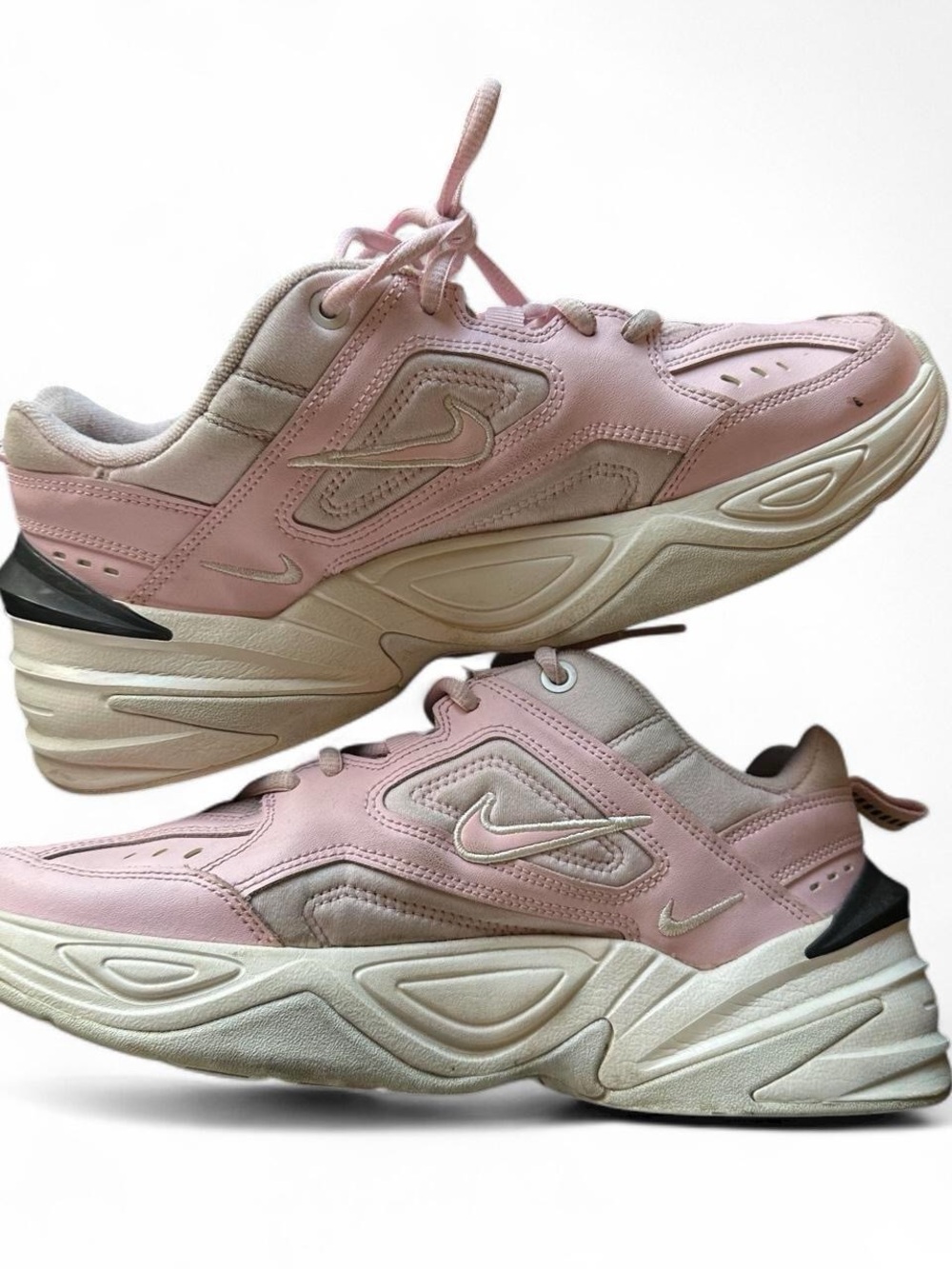 Nike Women’s Cream and Pink Vintage Sneakers / BALLET